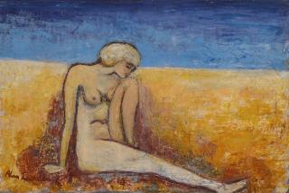 Alan Lowndes - Nude On Seashore