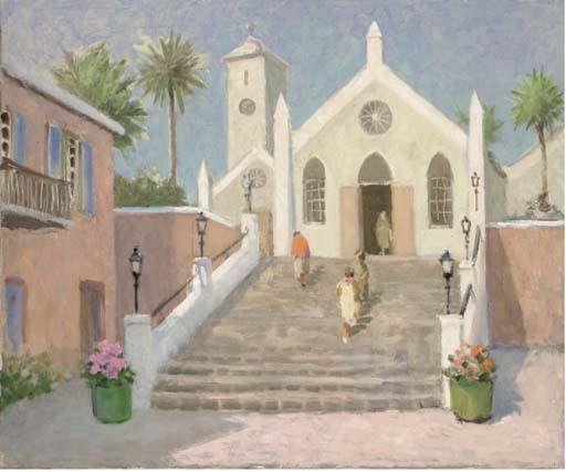 Alan Stenhouse Gourley - A Mediterranean Harbour; And A Mediterranean Church