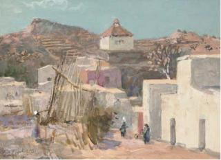 Alan Stenhouse Gourley - An Eastern Street Scene