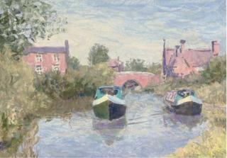 Alan Stenhouse Gourley - Barges On A Summer River; With Nine Further Oils By The Same Hand