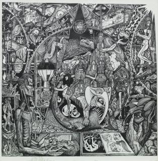 Alasdair Gray - Faust in his Study (1958)