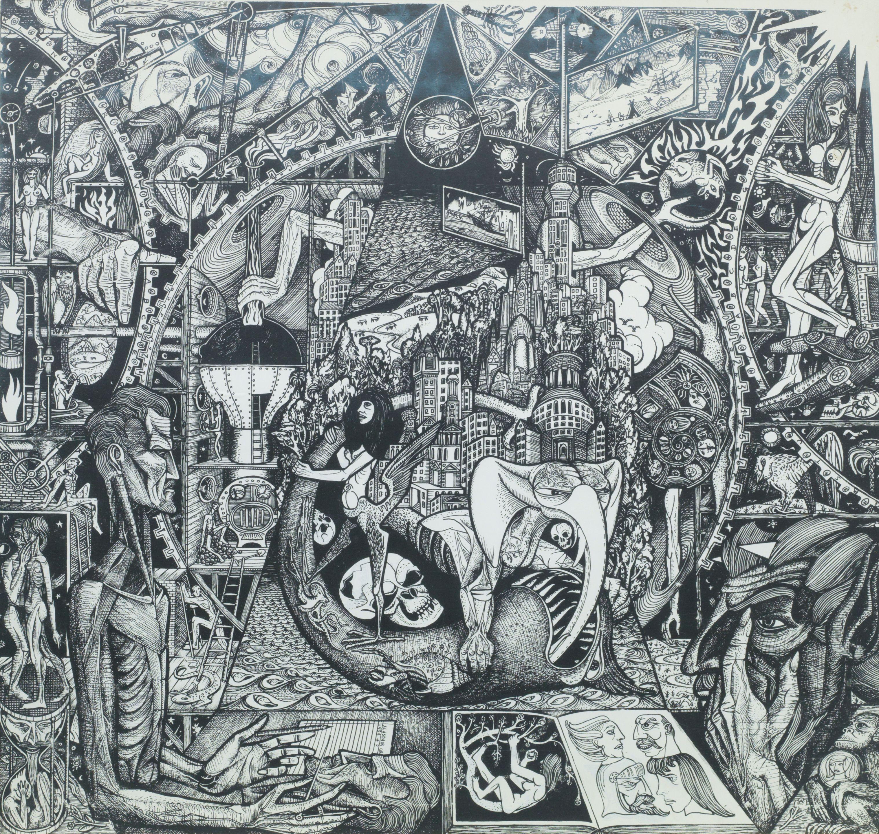 Alasdair Gray - Faust in his Study (1958)