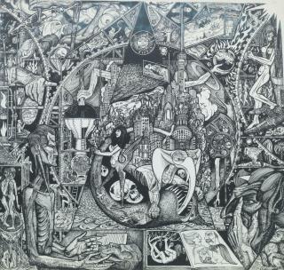 Alasdair Gray - Faust in his Study (1958)