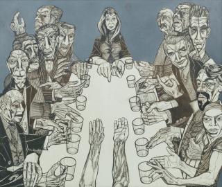 Alasdair Gray - Marriage Feast at Cana (1953)