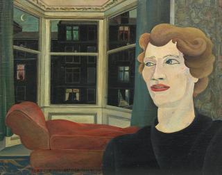 Alasdair Gray - Red Sofa (Minister\'s Wife in Buccleuch Street)