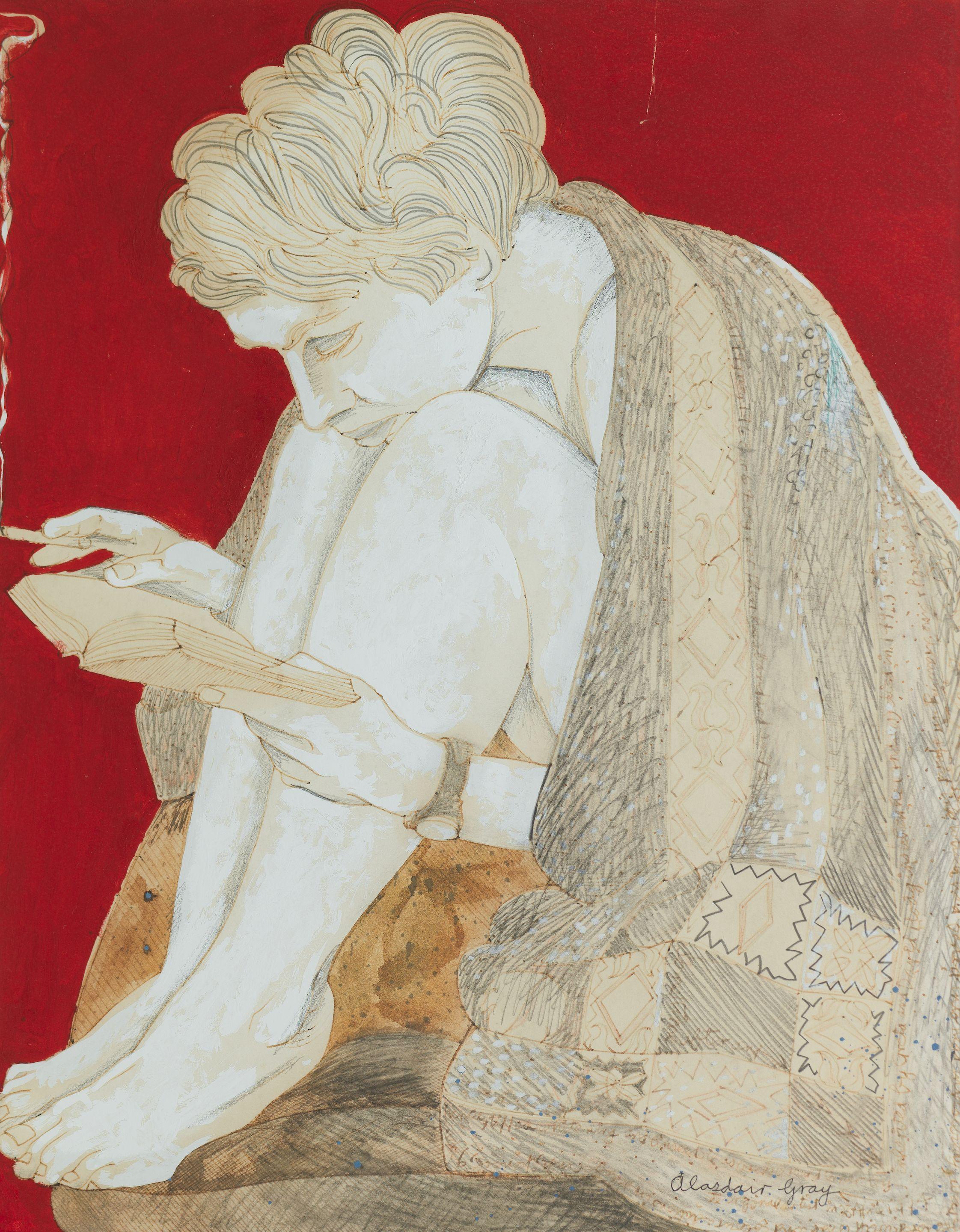 Alasdair Gray - Woman Reading