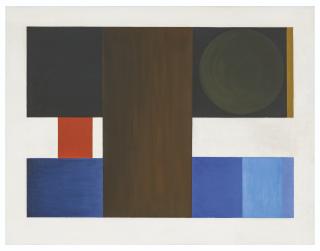 Alastair Morton - Black over Blue, with Red