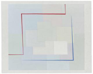 Alastair Morton - Opus 9 Red and Blue Stripes 1937