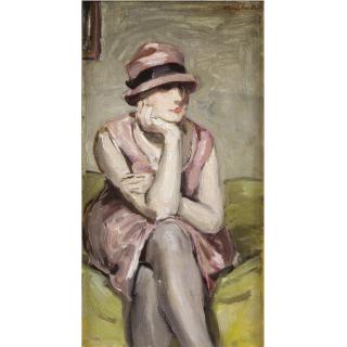 Albert André - Femme Au Chapeau