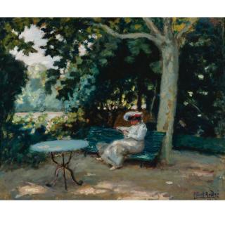 Albert André - La Lecture Au Jardin