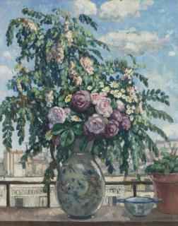 Albert André - Le Bouquet (Vue De L\'Atelier De L\'Artiste)
