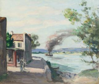 Albert André - Le Rhône À Ardoise
