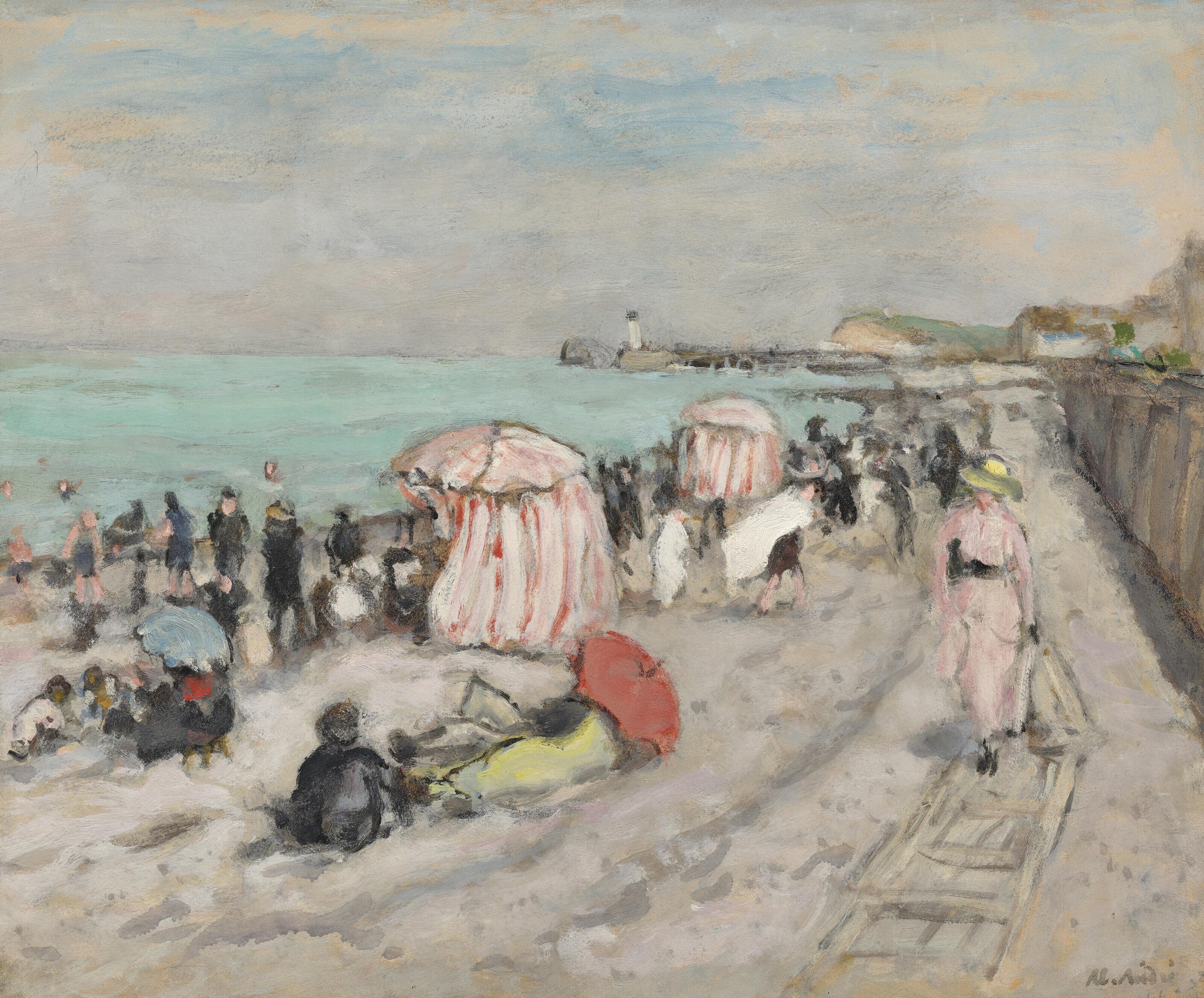 Albert André - L\'heure du bain à Dieppe
