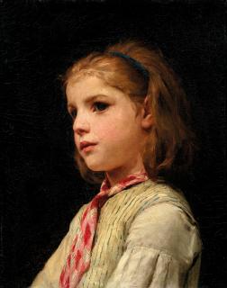 Albert Anker - Mädchenbildnis