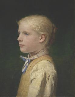 Albert Anker - Mädchenbildnis