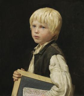 Albert Anker - Schulknabe School Boy