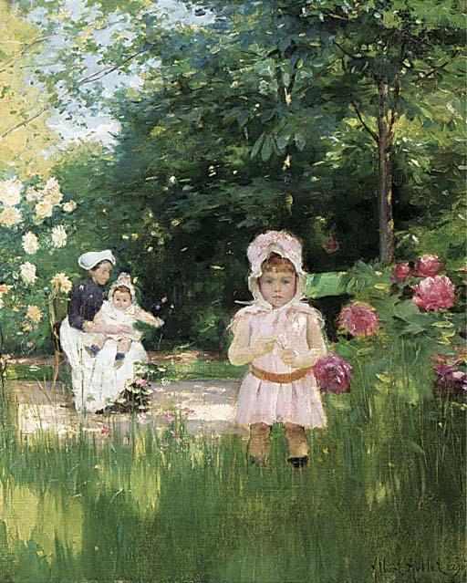 Albert Aublet - Au jardin