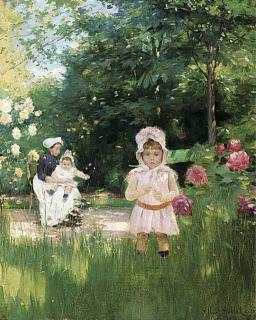 Albert Aublet - Au jardin