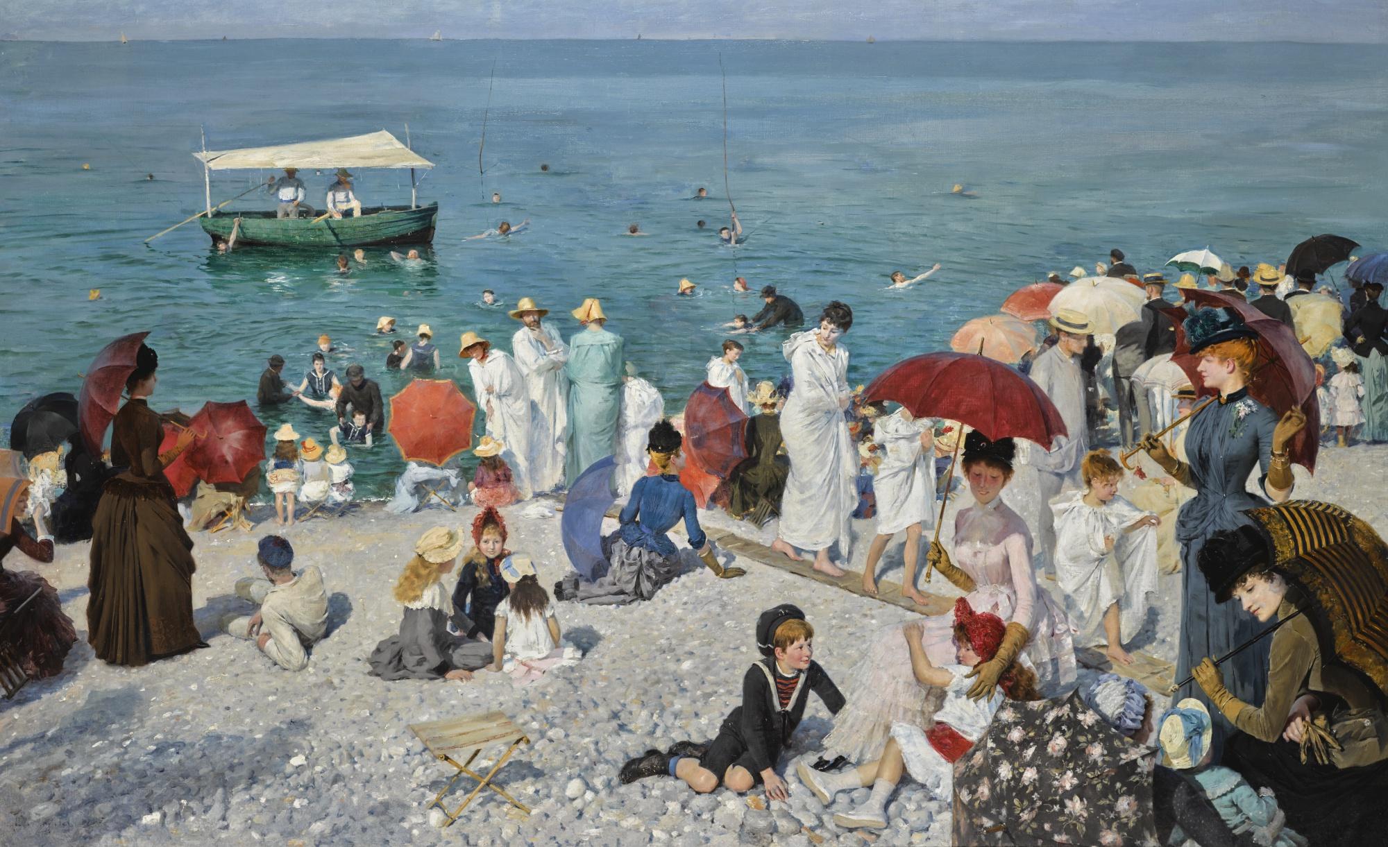 Albert Aublet - Frenchl\'Heure Du Bain Au Tréport