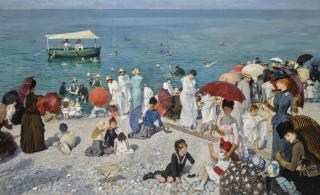 Albert Aublet - Frenchl\'Heure Du Bain Au Tréport