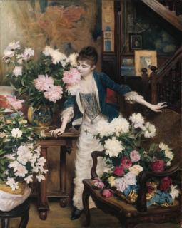 Albert Aublet - The flower girl