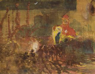 Albert Besnard - Festival nocturne à Haiderabad, Inde