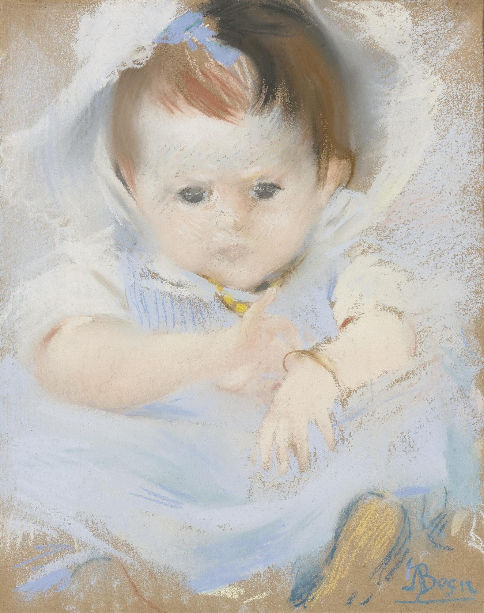 Albert Besnard - Portrait Of A Baby