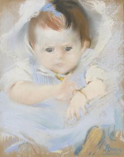 Albert Besnard - Portrait Of A Baby