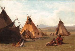 Albert Bierstadt - A Sioux Camp Near Laramie Peak