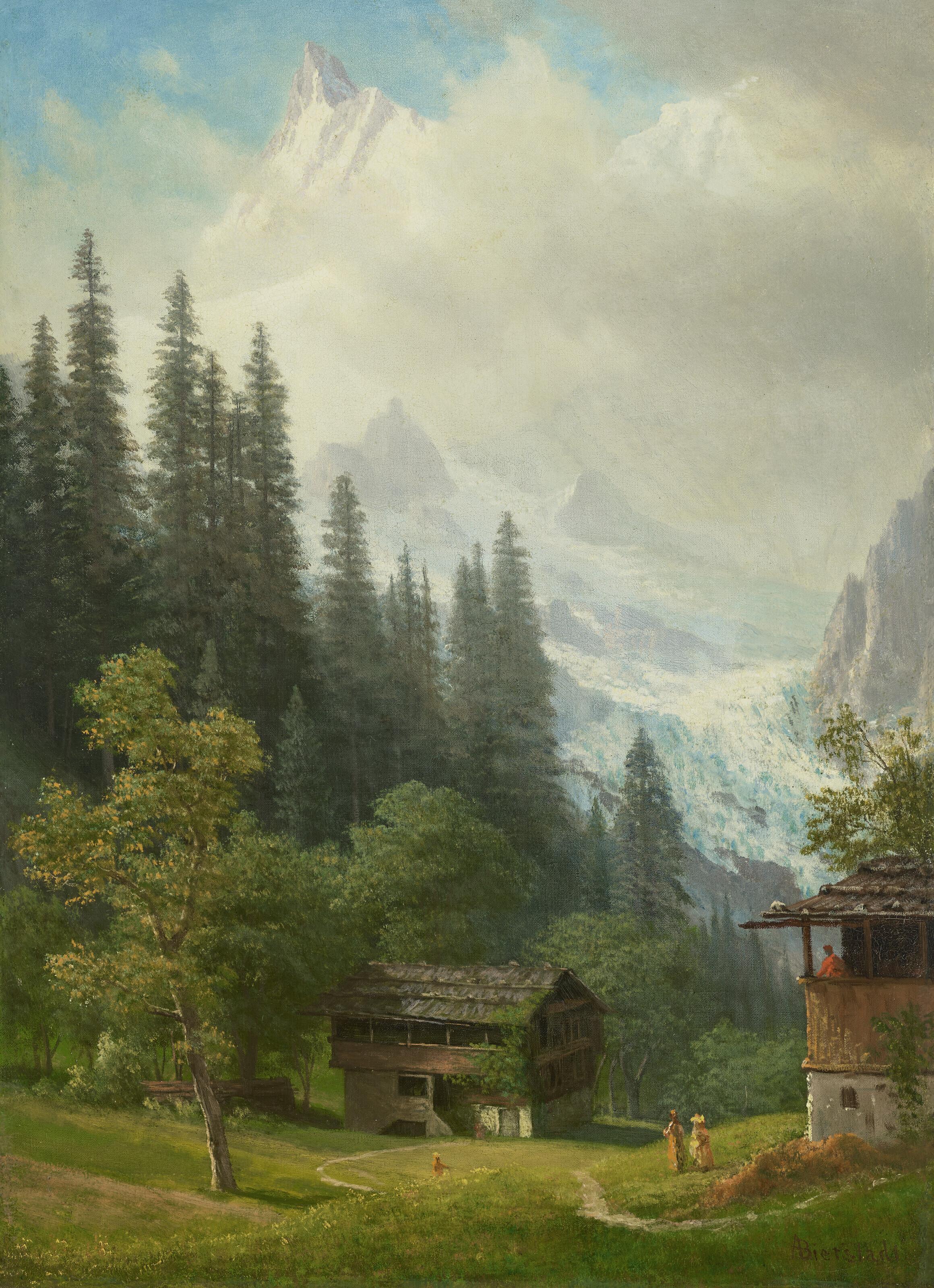 Albert Bierstadt - Alpine Scene