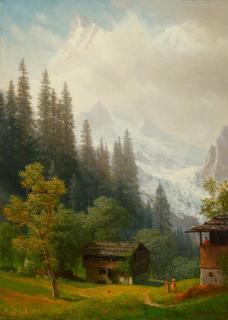 Albert Bierstadt - Alpine Scene