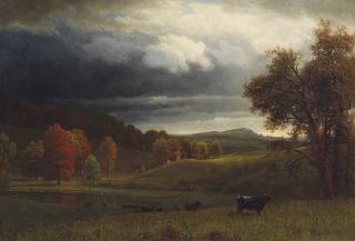 Albert Bierstadt - Autumn Landscape: The Catskills