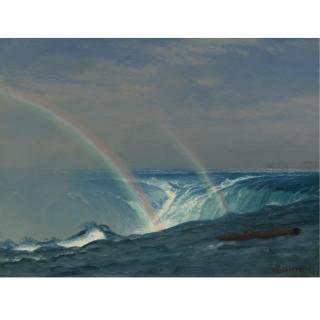 Albert Bierstadt - Home Of The Rainbow, Horseshoe Falls, Niagara