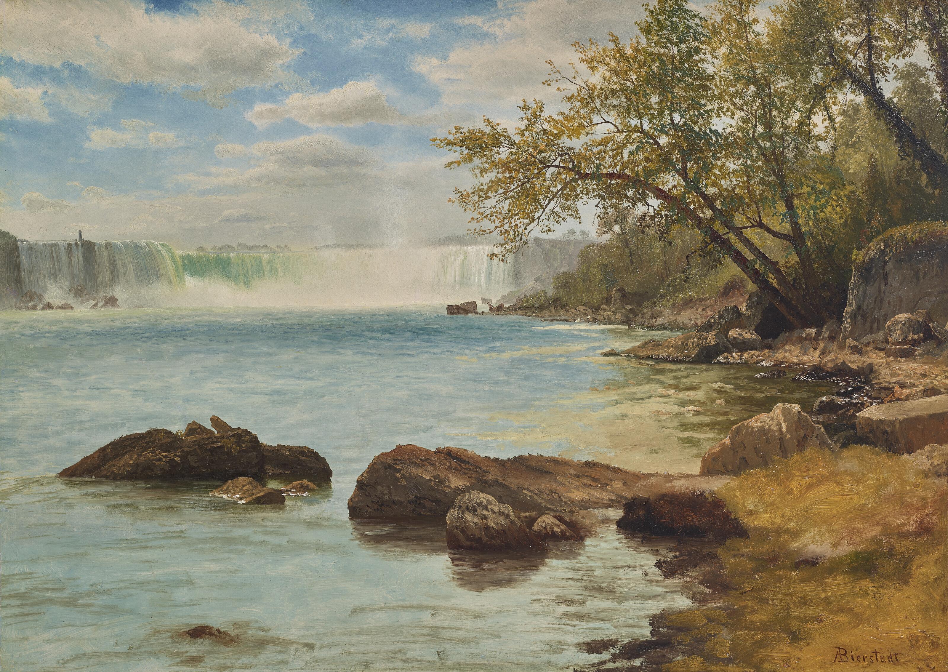 Albert Bierstadt - Niagara Falls with Terrapin Tower