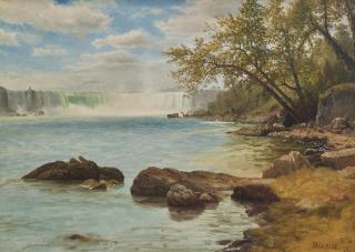 Albert Bierstadt - Niagara Falls with Terrapin Tower