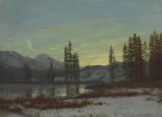 Albert Bierstadt - Snow in the Rockies