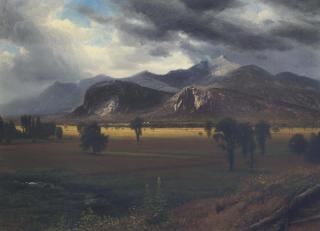 Albert Bierstadt - Storm Over Conway Meadow, New Hampshire