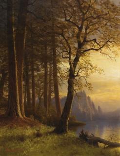 Albert Bierstadt - Sunset In California, Yosemite