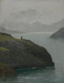 Albert Bierstadt - Western Lake Scene