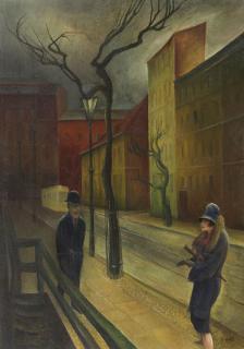 Albert Birkle - Begegnung in der Abenddämmerung