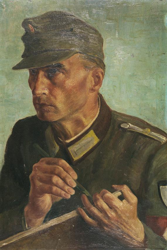 Albert Birkle - Selbstbildnis als Kriegsberichter