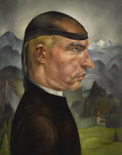Albert Birkle - Selbstbildnis Mit Der Frisierhaube (Self-Portrait With Hairnet)