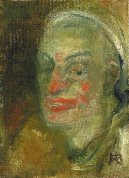 Albert Bloch - Head of a Clown