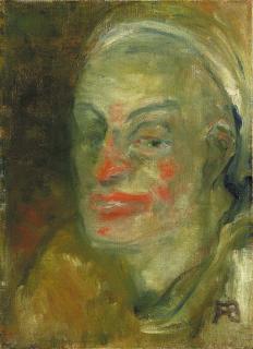 Albert Bloch - Head of a Clown