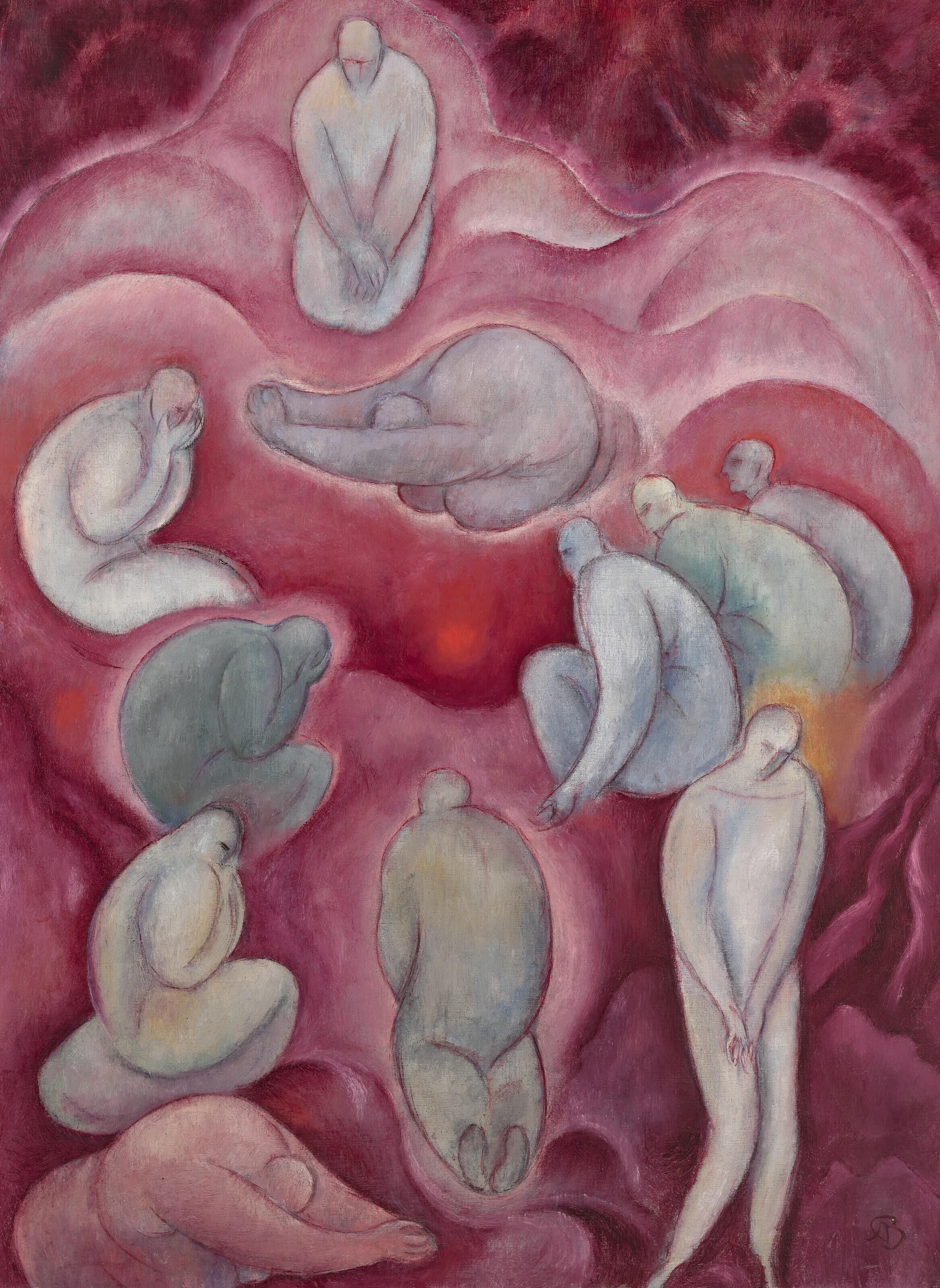 Albert Bloch - Kniende Gestalten