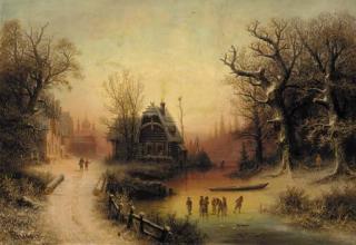 Albert Bredov - View of a Russian Town