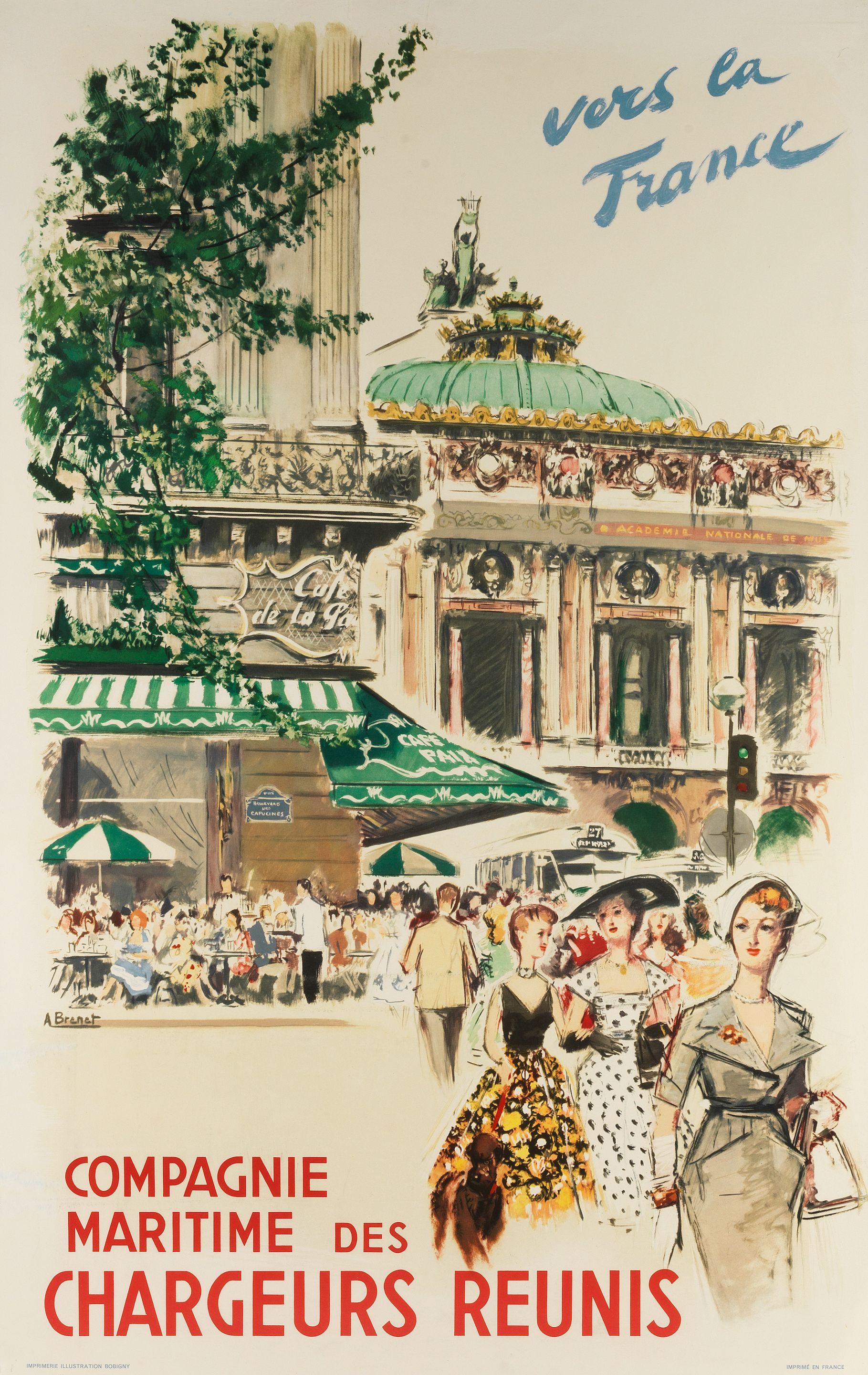 Albert Brenet - Chargeurs Reunis, Vers La France And: Paris By Nathan