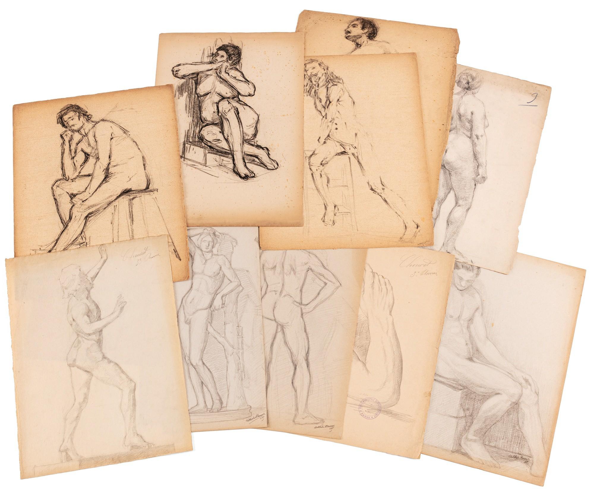 Albert Cheuret - A Set Of One Hundred Seventy Six Drawings