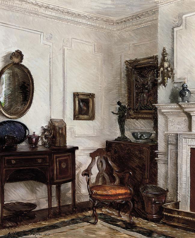 Albert Chevallier Tayler, R.B.C. - A drawing room interior