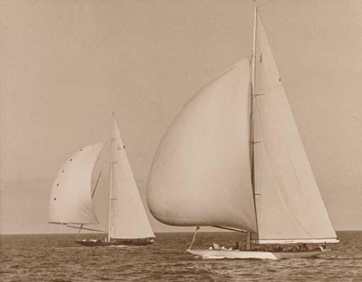 Albert Cook Church - Downwind - America\'s Cup Race 1934, Rainbow and Endeavour